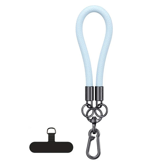 USAMS US-ZB283 Phone Wrist Strap Short Cell Phone Lanyard 8mm Diameter Universal Strap with Phone Tether Tab