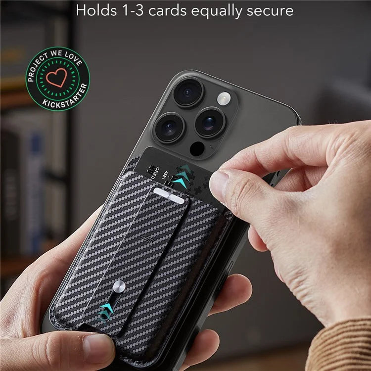 ESR 2K609 Magnetic Card Holder Wallet Stand Grip Finger Loop Compatible with Apple Find My