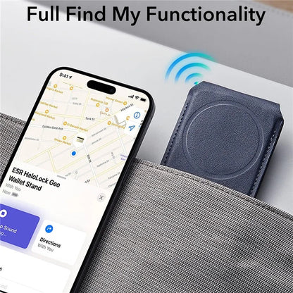 ESR 2K609 Magnetic Card Holder Wallet Stand Grip Finger Loop Compatible with Apple Find My