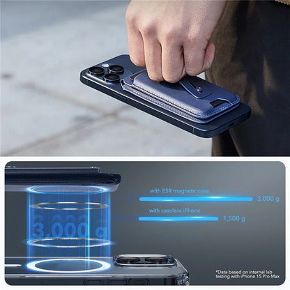 ESR 2K609 Magnetic Card Holder Wallet Stand Grip Finger Loop Compatible with Apple Find My