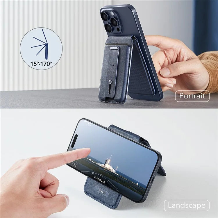 ESR 2K609 Magnetic Card Holder Wallet Stand Grip Finger Loop Compatible with Apple Find My