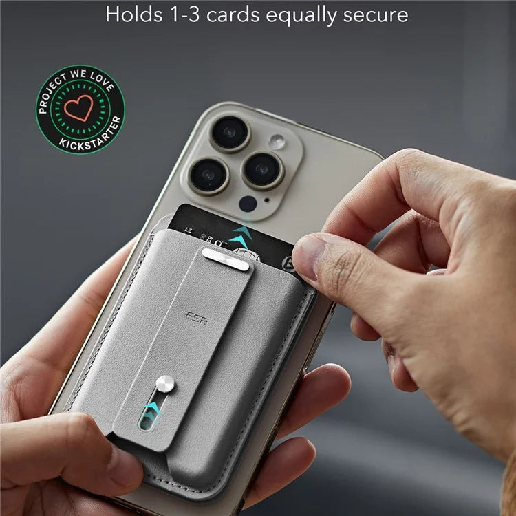 ESR 2K609 Magnetic Card Holder Wallet Stand Grip Finger Loop Compatible with Apple Find My