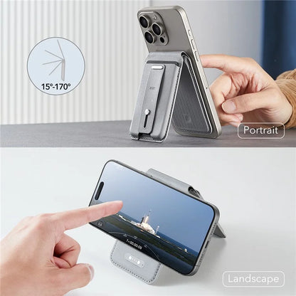 ESR 2K609 Magnetic Card Holder Wallet Stand Grip Finger Loop Compatible with Apple Find My