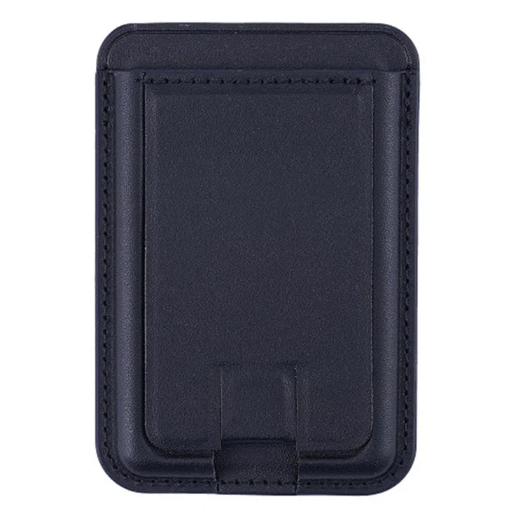 MRC048 Card Holder for Back of Phone Stick-on ID Credit Adhesive Leather Pouch Kickstand Card Sleeve Pocket