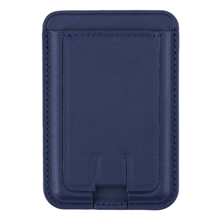MRC048 Card Holder for Back of Phone Stick-on ID Credit Adhesive Leather Pouch Kickstand Card Sleeve Pocket