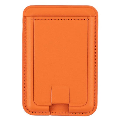 MRC048 Card Holder for Back of Phone Stick-on ID Credit Adhesive Leather Pouch Kickstand Card Sleeve Pocket