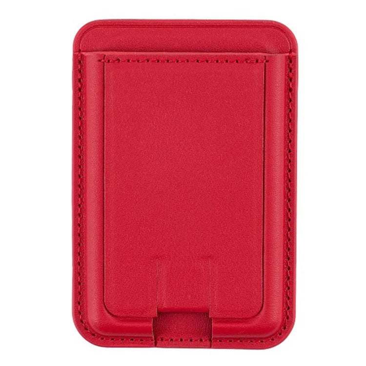MRC048 Card Holder for Back of Phone Stick-on ID Credit Adhesive Leather Pouch Kickstand Card Sleeve Pocket