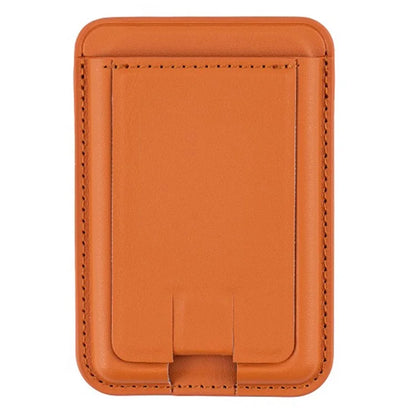 MRC048 Card Holder for Back of Phone Stick-on ID Credit Adhesive Leather Pouch Kickstand Card Sleeve Pocket