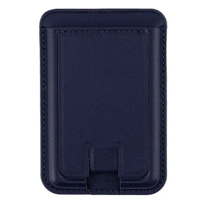MRC048 Card Holder for Back of Phone Stick-on ID Credit Adhesive Leather Pouch Kickstand Card Sleeve Pocket