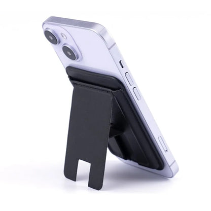 MRC048 Card Holder for Back of Phone Stick-on ID Credit Adhesive Leather Pouch Kickstand Card Sleeve Pocket