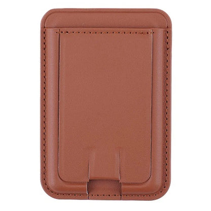 MRC048 Card Holder for Back of Phone Stick-on ID Credit Adhesive Leather Pouch Kickstand Card Sleeve Pocket