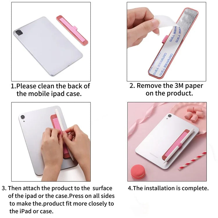SP-02 Stylus Holder Pen Loop Self Adhesive Elastic Pen Holder Wrsit Strap for Tablets / Phones