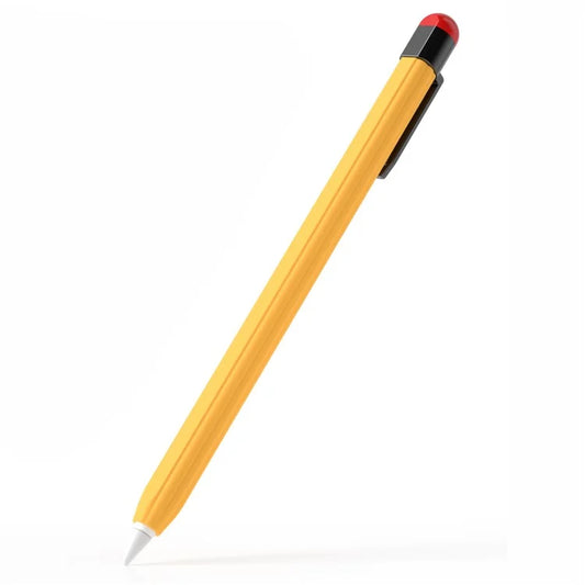 For Apple Pencil (2nd Generation) Silicone Sleeve Shockproof Ultra-thin Stylus Pen Cover with Clip Design