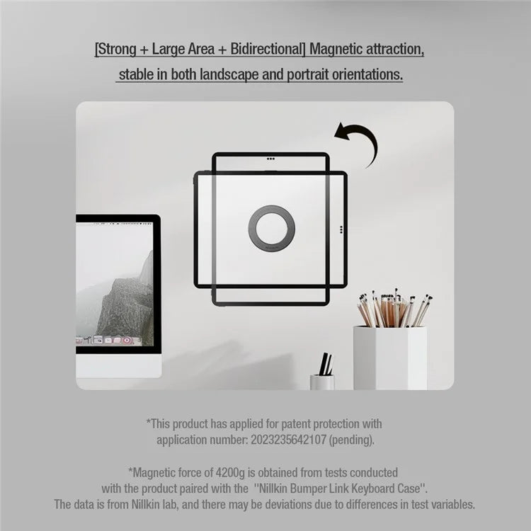 NILLKIN SnapHold Ultra Magnetic Sticker Self-adhesive Tablet Wall Mount Stand