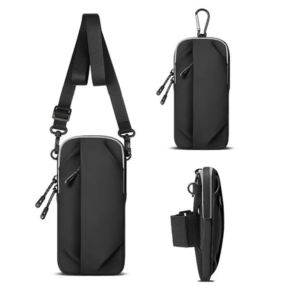 Outdoor Sports Fitness Armband Pouch Men Women Mobile Phone Arm Bag with Shoulder Strap