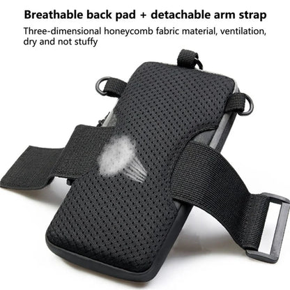 Outdoor Sports Fitness Armband Pouch Men Women Mobile Phone Arm Bag with Shoulder Strap
