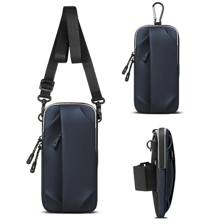 Outdoor Sports Fitness Armband Pouch Men Women Mobile Phone Arm Bag with Shoulder Strap