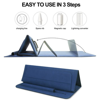Sleeve for 8"-11" Tablets PU Leather Stand Carry Case with Pencil Holder