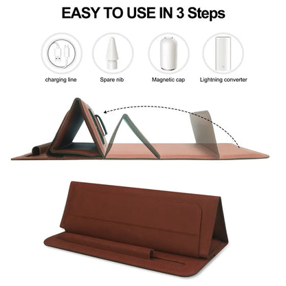 Sleeve for 8"-11" Tablets PU Leather Stand Carry Case with Pencil Holder