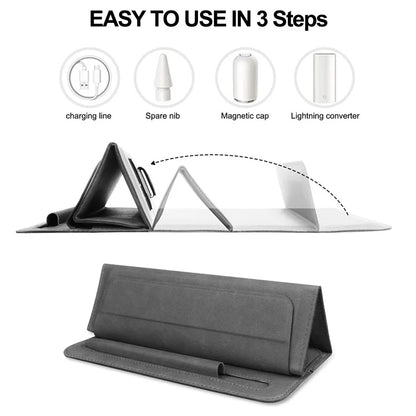 Sleeve for 8"-11" Tablets PU Leather Stand Carry Case with Pencil Holder