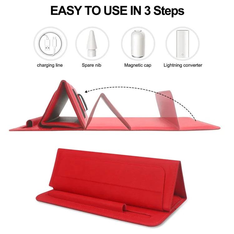 Sleeve for 8"-11" Tablets PU Leather Stand Carry Case with Pencil Holder