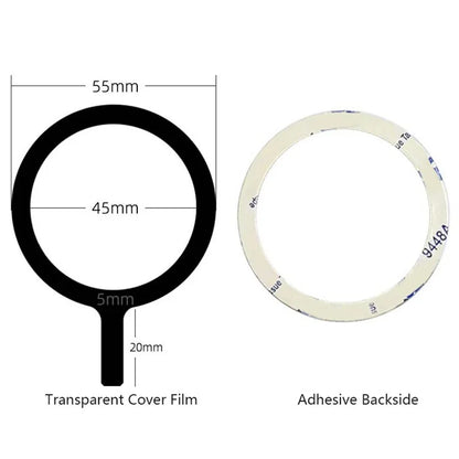 Metal Ring Sticker Magnetic Wireless Charging Ring Compatible with MagSafe