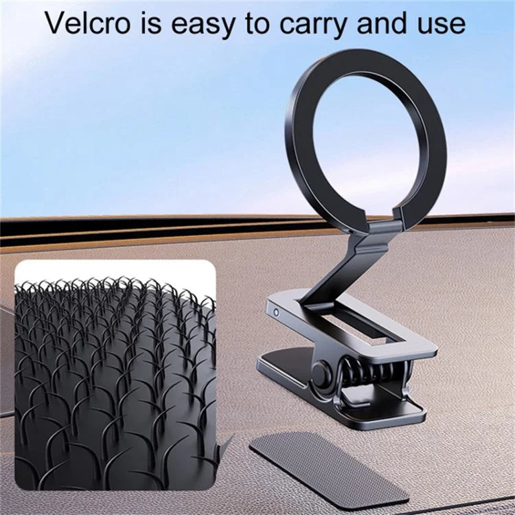Compatible with MagSafe Car Mount Stable Clip-On Bottom Magnetic Phone Holder for Desk