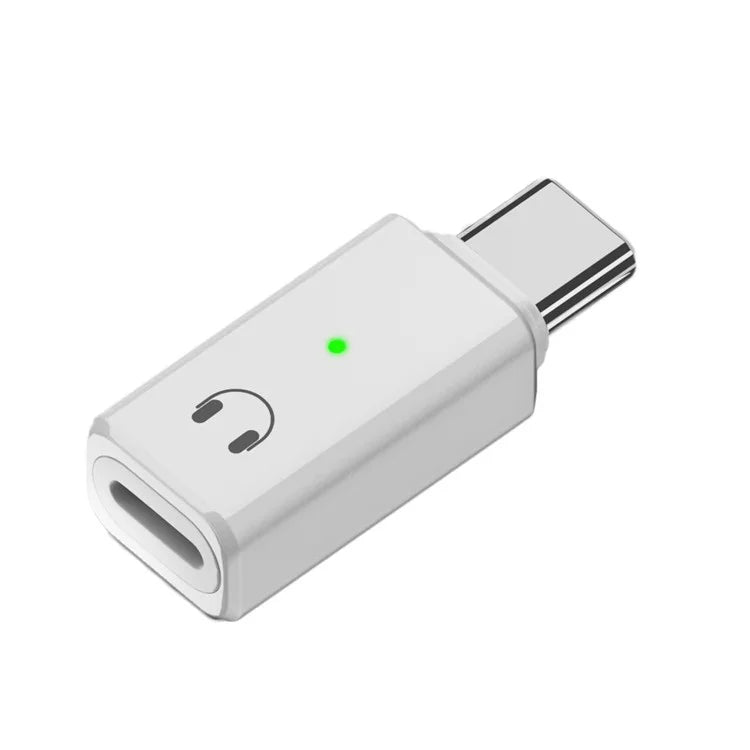 USB-C Male to 8-Pin Female Adapter Converter Audio Headphone Extension Connector