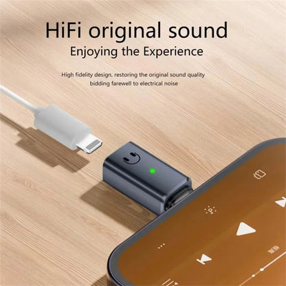 USB-C Male to 8-Pin Female Adapter Converter Audio Headphone Extension Connector