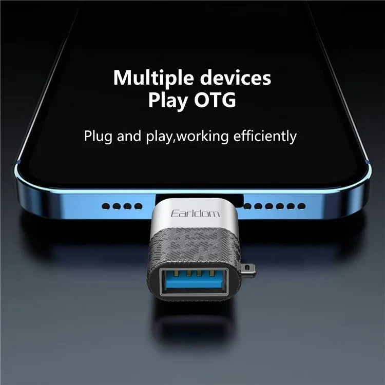 EARLDOM OT73 USB Female to Micro Male OTG Adapter Android Phone Tablet U-Disk Mouse Connector