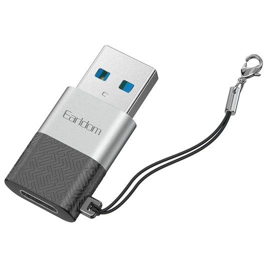 EARLDOM OT75 Type-C Female to USB Male Adapter Data Transfer Aluminum Alloy Converter