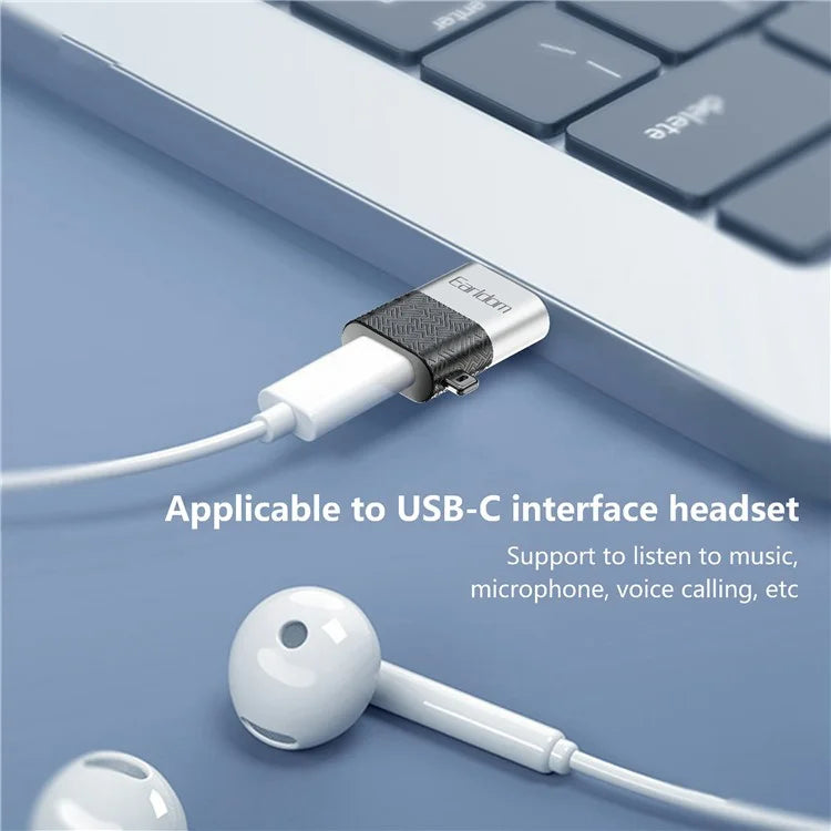 EARLDOM OT75 Type-C Female to USB Male Adapter Data Transfer Aluminum Alloy Converter