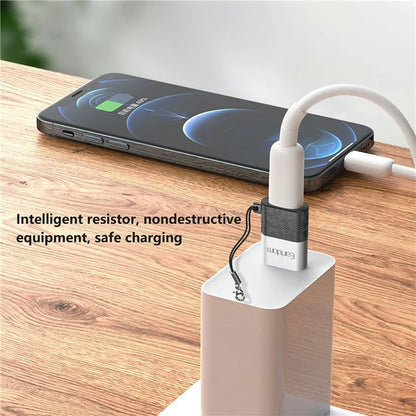 EARLDOM OT75 Type-C Female to USB Male Adapter Data Transfer Aluminum Alloy Converter