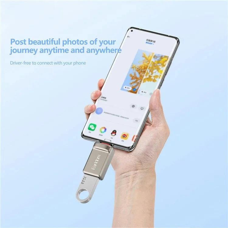 EARLDOM OT89C Type-C OTG Adapter USB-A 3.0 Female to USB-C Male Converter