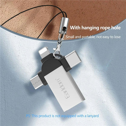 EARLDOM OT93 3-in-1 OTG Adapter 8 Pin Type-C Mirco Converter Connector