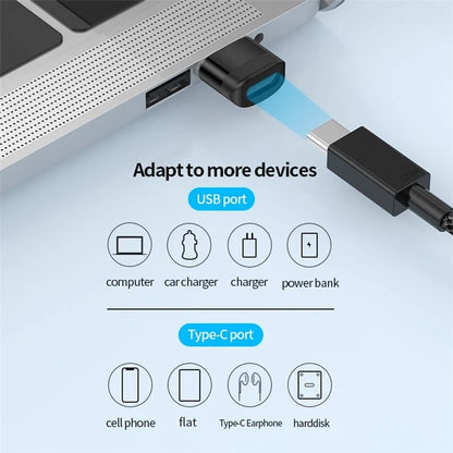 USB 3.0 Male to Type-C Female Converter 5Gbps Data Transmission OTG Adapter