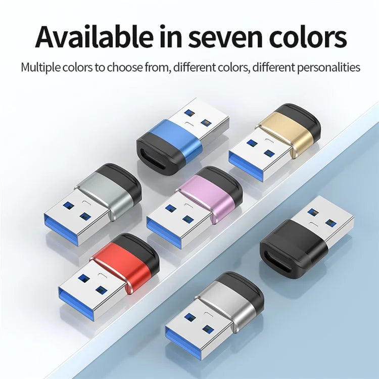 USB 3.0 Male to Type-C Female Converter 5Gbps Data Transmission OTG Adapter