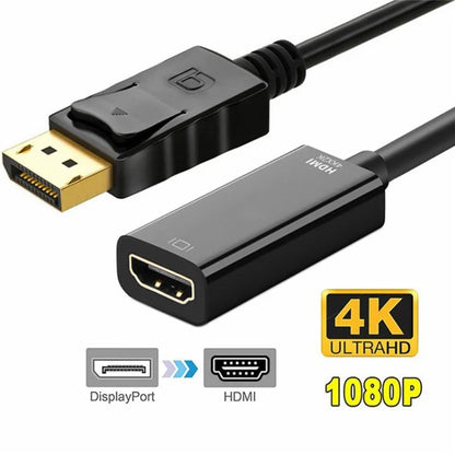 MINDPURE AD004 DP to HD Video Cable DP Male to HD Female 4Kx2K Converter Cord for Computer