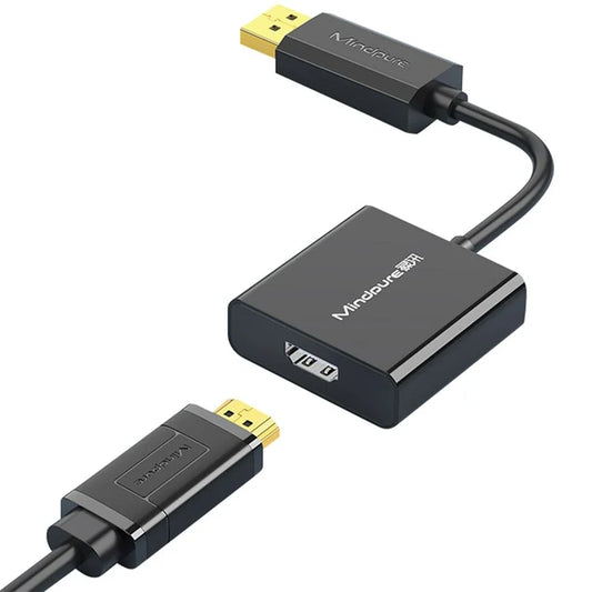 MINDPURE AD003 DP to HD 1080P Video Adapter DP Male to HD Female Converter Cord