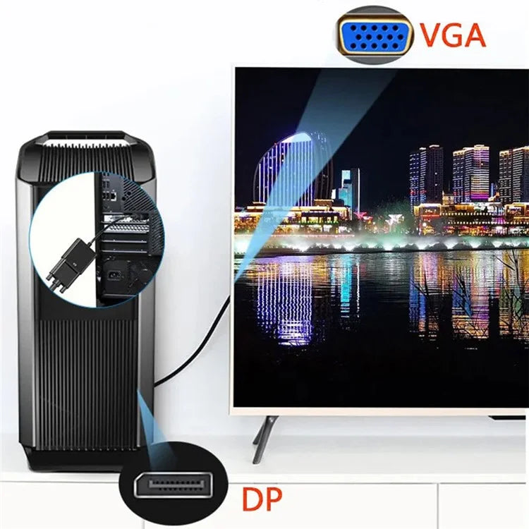 MINDPURE AD003 DP to HD 1080P Video Adapter DP Male to HD Female Converter Cord
