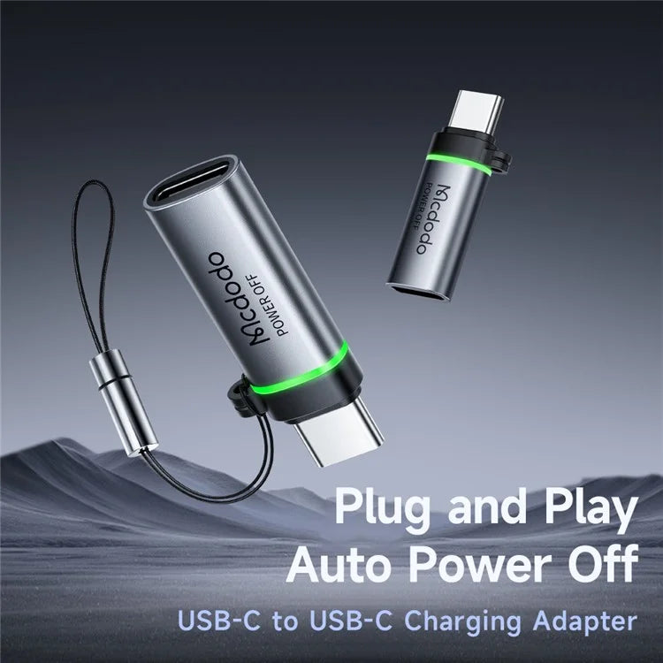 MCDODO OT-2450 USB-C to USB-C 100W Auto Power Off Adapter Data Transmission