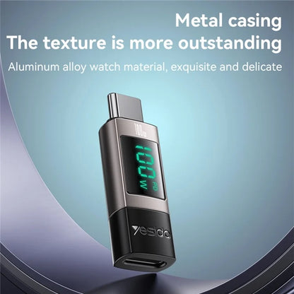 YESIDO GS24 CTOC 100W Fast Charging USB-C Extender Adapter Type-C Male to Female Converter