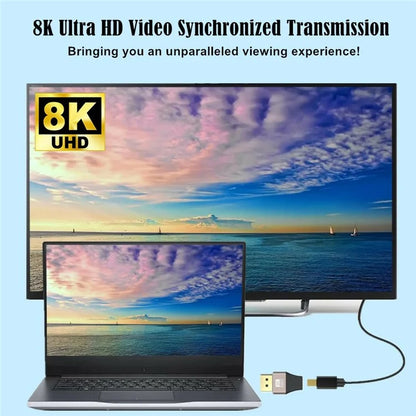 Compatible with Thunderbolt 2 8K / 60Hz Mini DisplayPort Female to DP Male Converter Mini Adapter