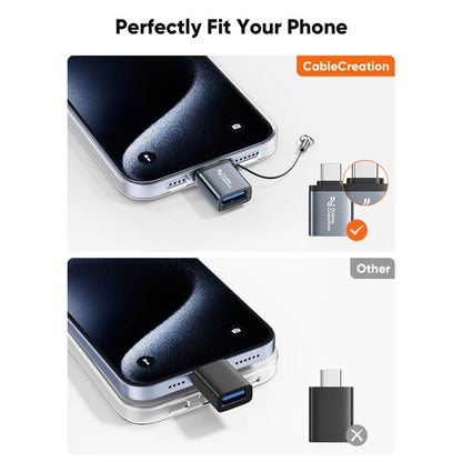 CABLECREATION CC1326 Type-C to USB Converter 10Gbps High Speed OTG Adapter