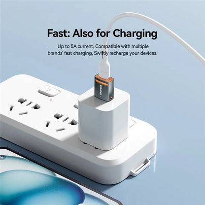 ESSAGER USB Female to Micro Male Converter Aluminum Alloy OTG Adapter
