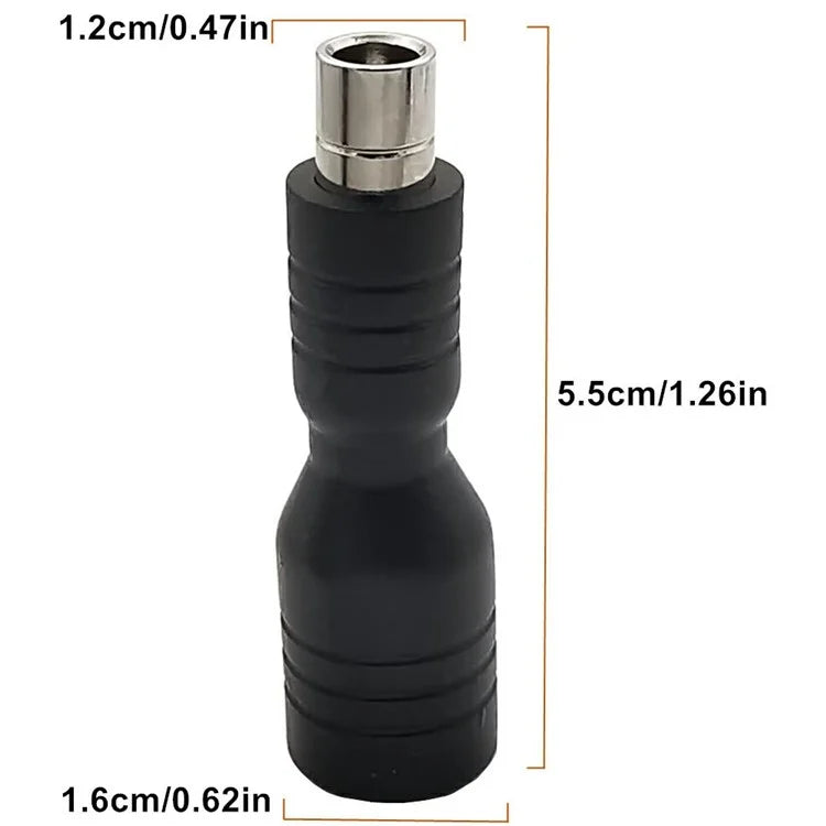 DC 5.5mmx2.1mm Female to DC8.0mm x 2.0mm Male Adapter for Portable Power Station Solar Generators