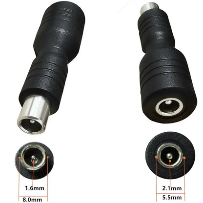 DC 5.5x2.1mm Female to 8.0x1.6mm Male Charging Adapter for Xiaomi Electric Scooter