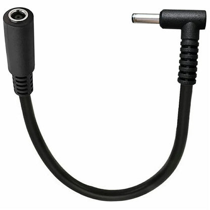 15cm 90 Degree 4.5mmx3.0mm Male to Female Adapter DC Power Connector Cable for HP / Dell Laptops