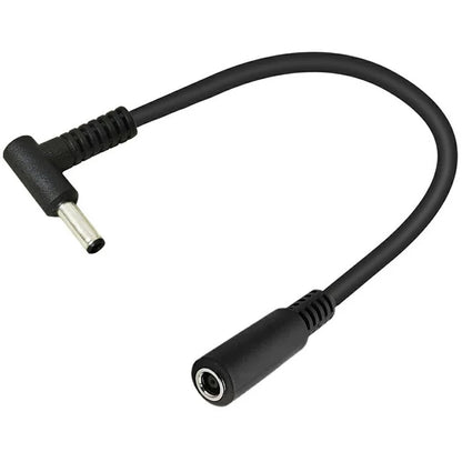 15cm 90 Degree 4.5mmx3.0mm Male to Female Adapter DC Power Connector Cable for HP / Dell Laptops