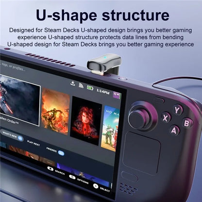 140W 10Gbps Type-C Male to USB Female Adapter U-Shaped Elbow USB3.1 Charging Cable Converter